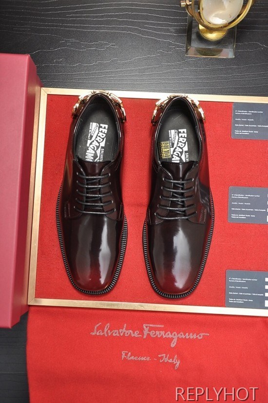 Ferragamo 2020 Mens Leather Oxford Shoes