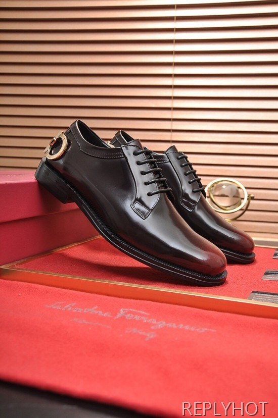 Ferragamo 2020 Mens Leather Oxford Shoes