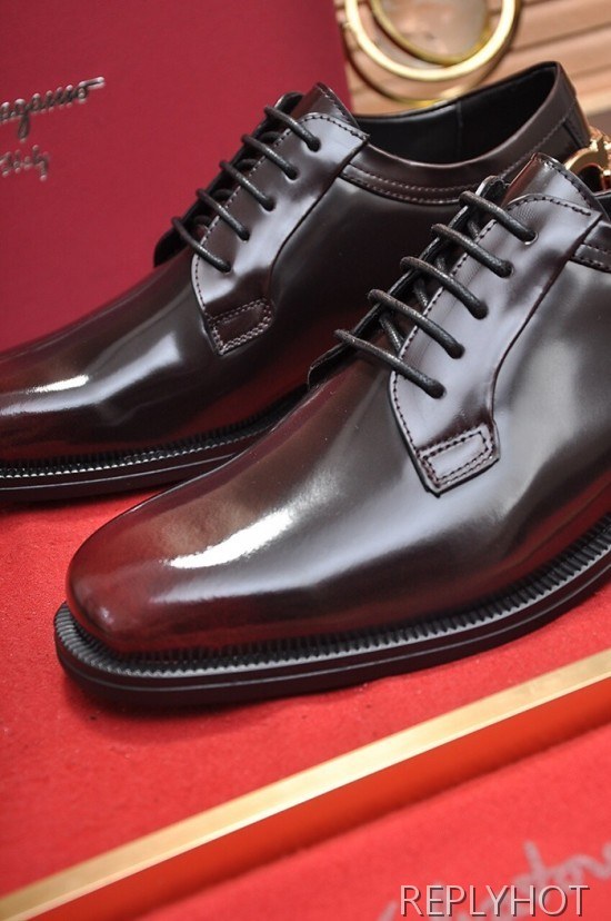 Ferragamo 2020 Mens Leather Oxford Shoes