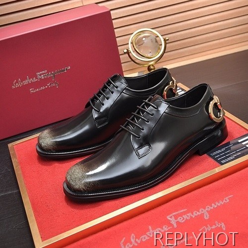 Ferragamo 2020 Mens Leather Oxford Shoes