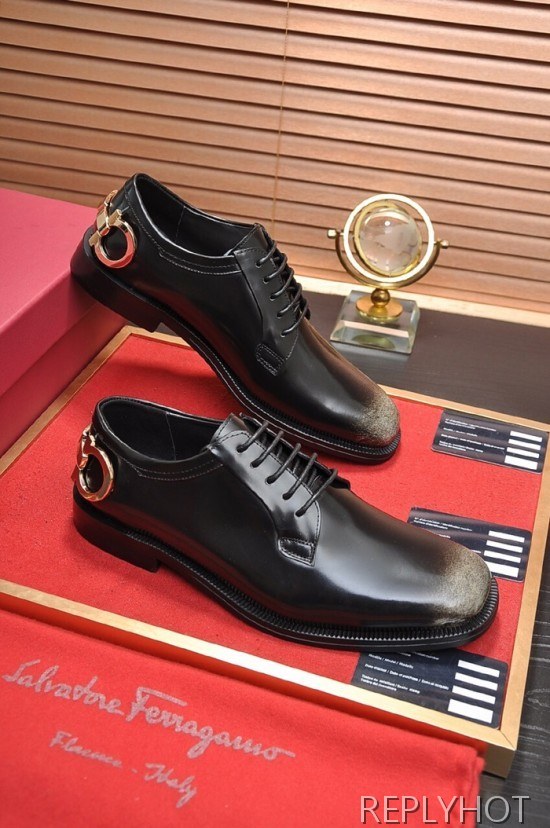 Ferragamo 2020 Mens Leather Oxford Shoes