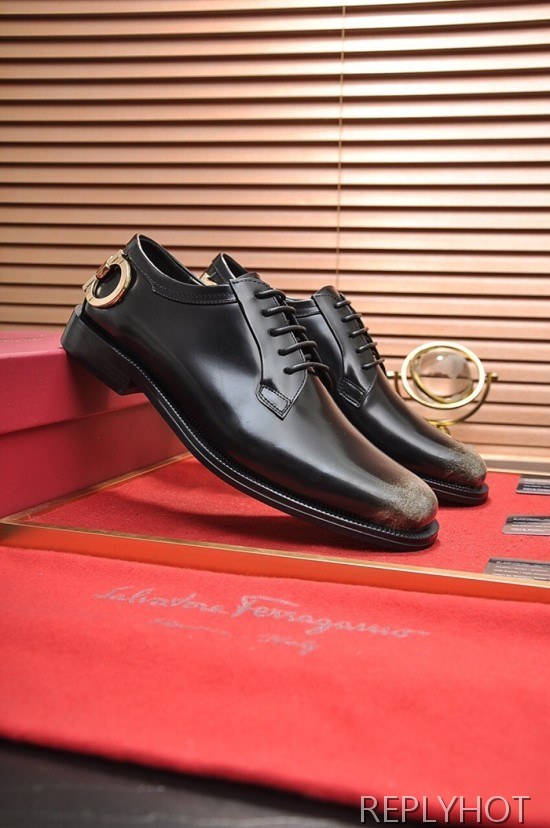 Ferragamo 2020 Mens Leather Oxford Shoes
