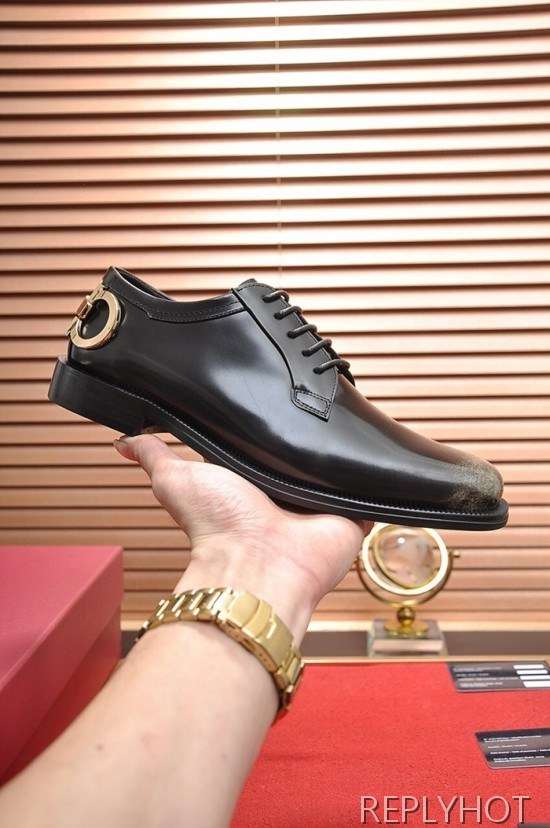 Ferragamo 2020 Mens Leather Oxford Shoes