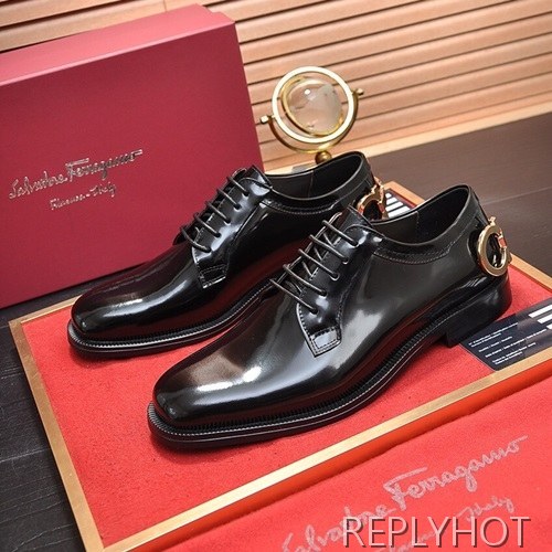 Ferragamo 2020 Mens Leather Oxford Shoes