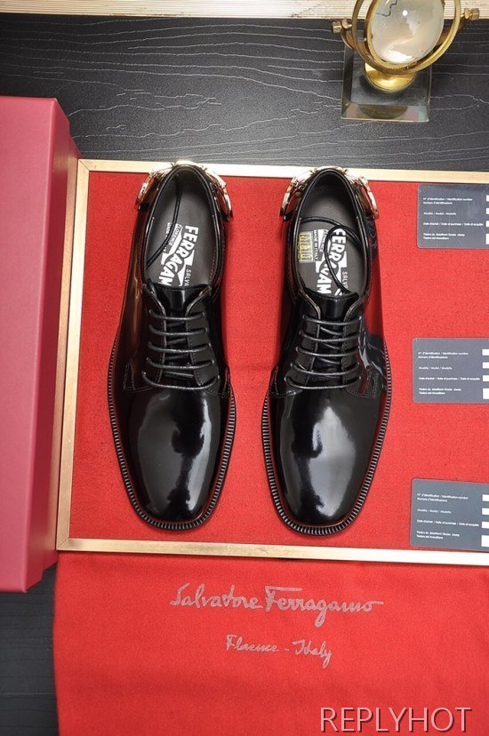 Ferragamo 2020 Mens Leather Oxford Shoes