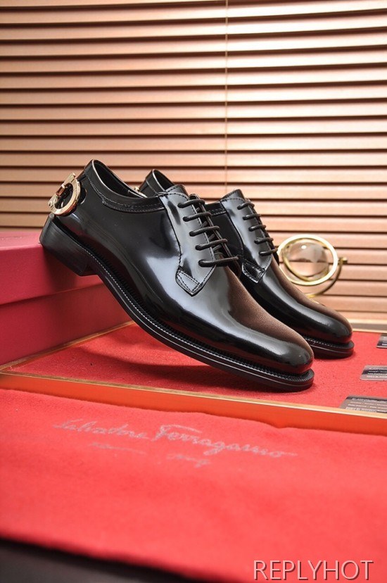 Ferragamo 2020 Mens Leather Oxford Shoes