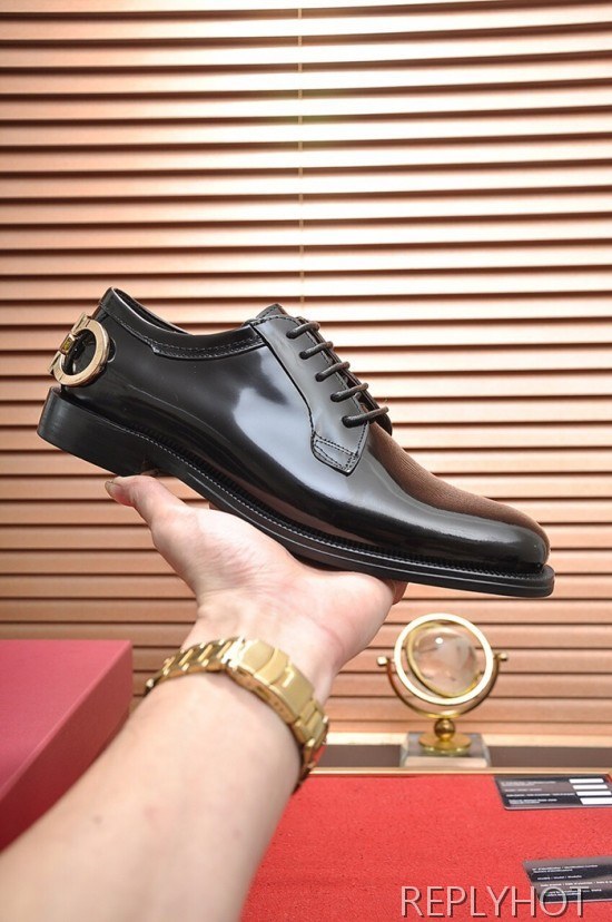 Ferragamo 2020 Mens Leather Oxford Shoes
