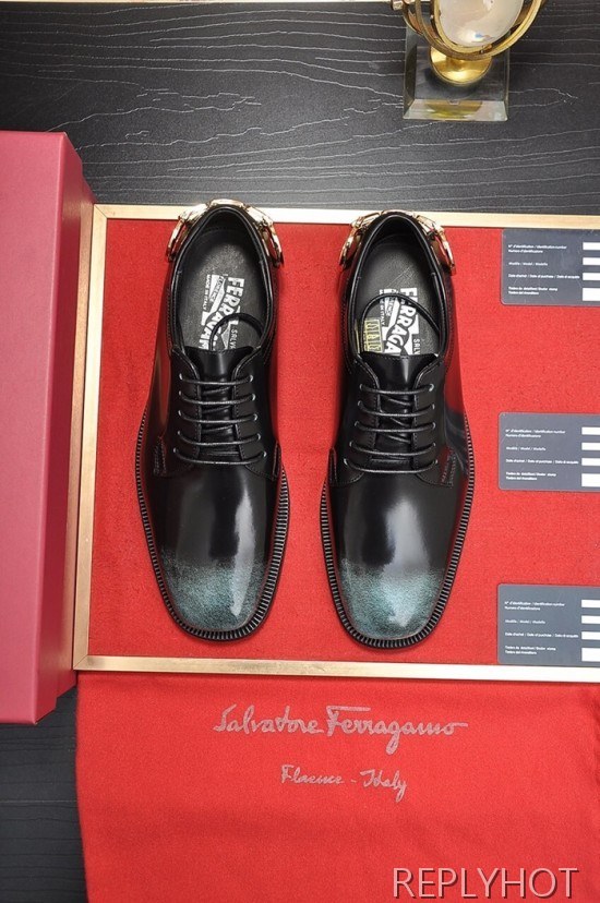 Ferragamo 2020 Mens Leather Oxford Shoes