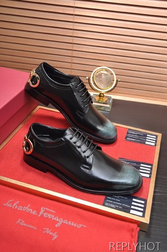 Ferragamo 2020 Mens Leather Oxford Shoes