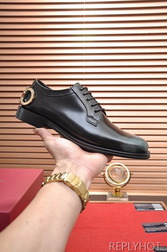 Ferragamo 2020 Mens Leather Oxford Shoes