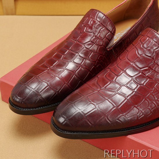 Ferragamo 2020 Mens Leather Shoes