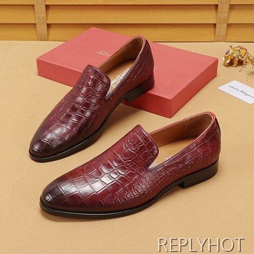 Ferragamo 2020 Mens Leather Shoes