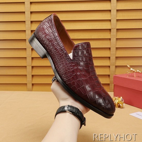 Ferragamo 2020 Mens Leather Shoes