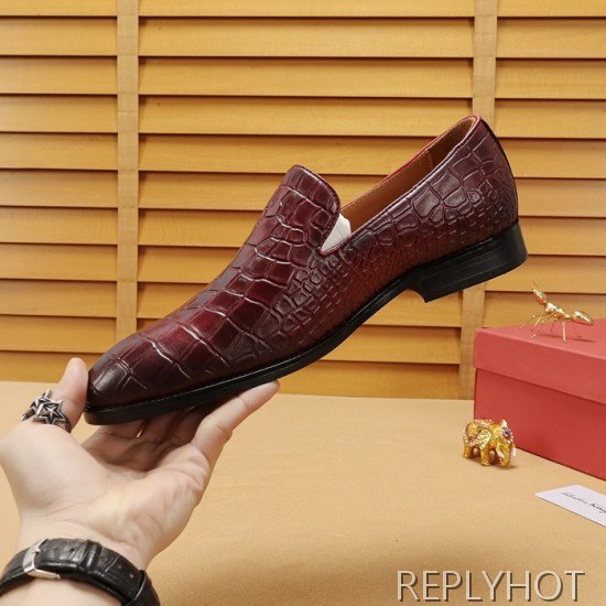 Ferragamo 2020 Mens Leather Shoes