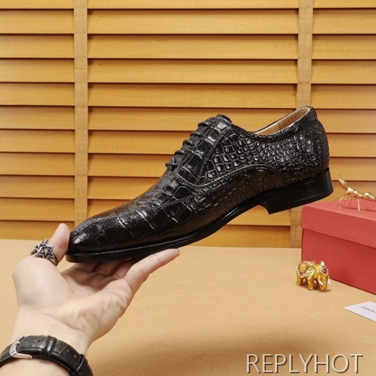Ferragamo 2020 Mens Leather Oxford Shoes
