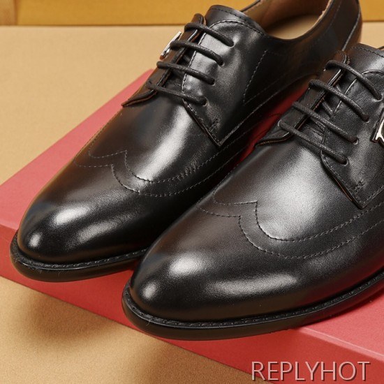 Ferragamo 2020 Mens Leather Oxford Shoes
