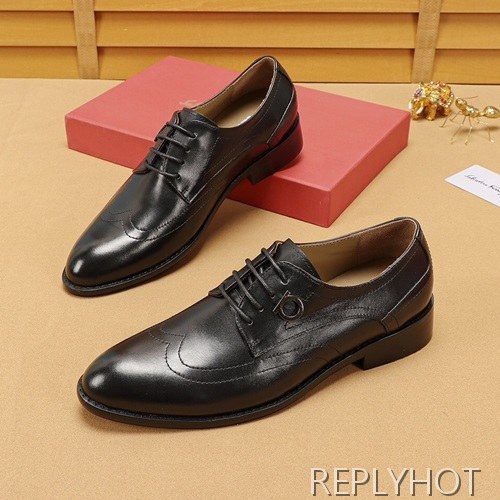 Ferragamo 2020 Mens Leather Oxford Shoes