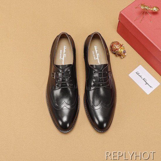 Ferragamo 2020 Mens Leather Oxford Shoes