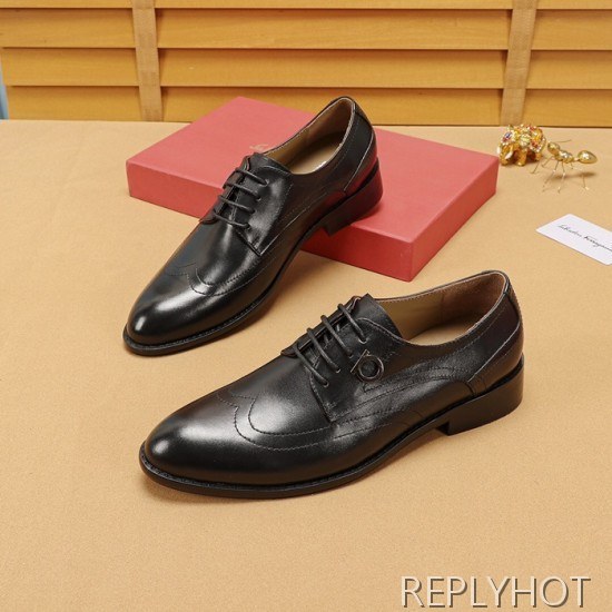Ferragamo 2020 Mens Leather Oxford Shoes