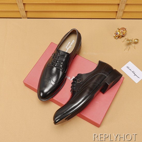 Ferragamo 2020 Mens Leather Oxford Shoes