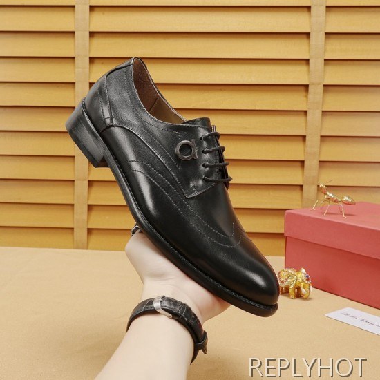 Ferragamo 2020 Mens Leather Oxford Shoes