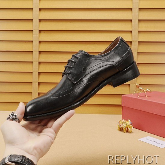 Ferragamo 2020 Mens Leather Oxford Shoes