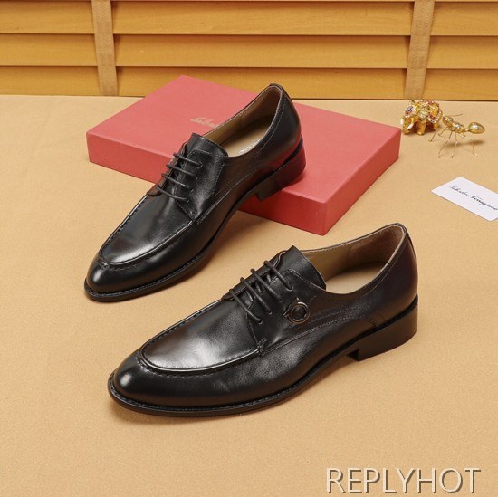 Ferragamo 2020 Mens Leather Oxford Shoes