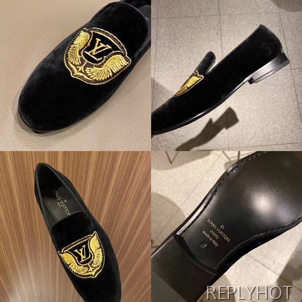 루이비통 2020 LV 윙 와펜 스웨이드 로퍼