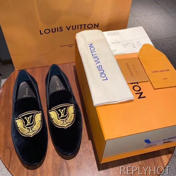 루이비통 2020 LV 윙 와펜 스웨이드 로퍼