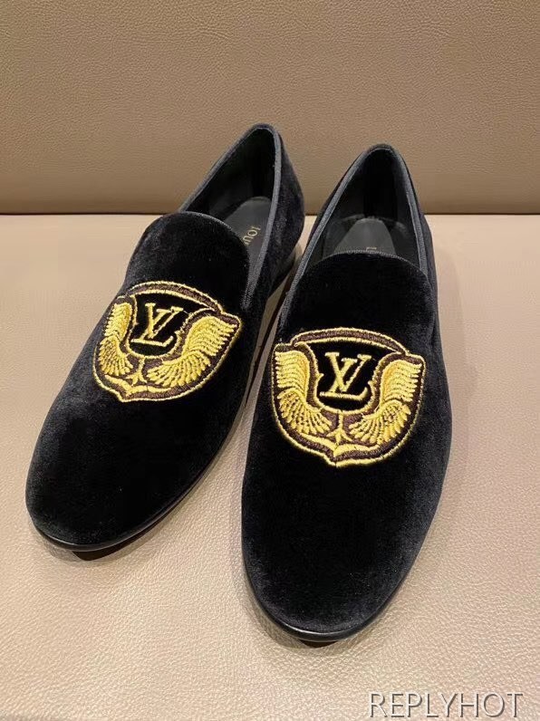 루이비통 2020 LV 윙 와펜 스웨이드 로퍼