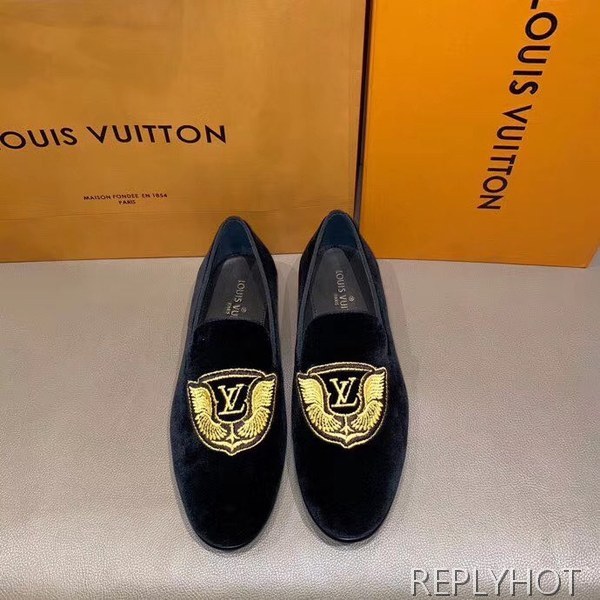 루이비통 2020 LV 윙 와펜 스웨이드 로퍼