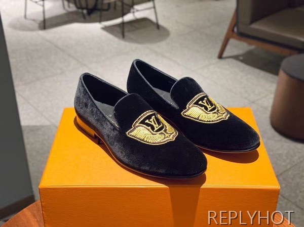 루이비통 2020 LV 윙 와펜 스웨이드 로퍼