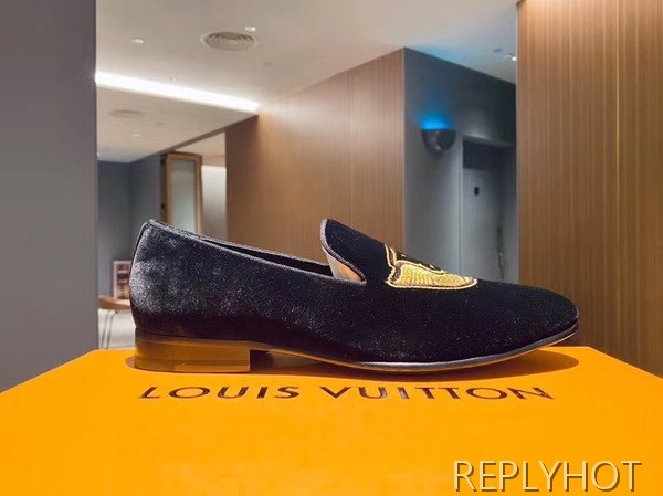 루이비통 2020 LV 윙 와펜 스웨이드 로퍼