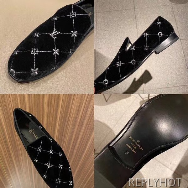 루이비통 2020 모노그램 스티치 퀄팅 로퍼