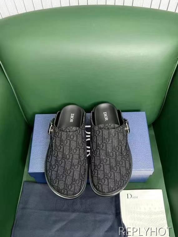 디올 2025 아쿠아 커버 슬리퍼 뮬 샌들 신발