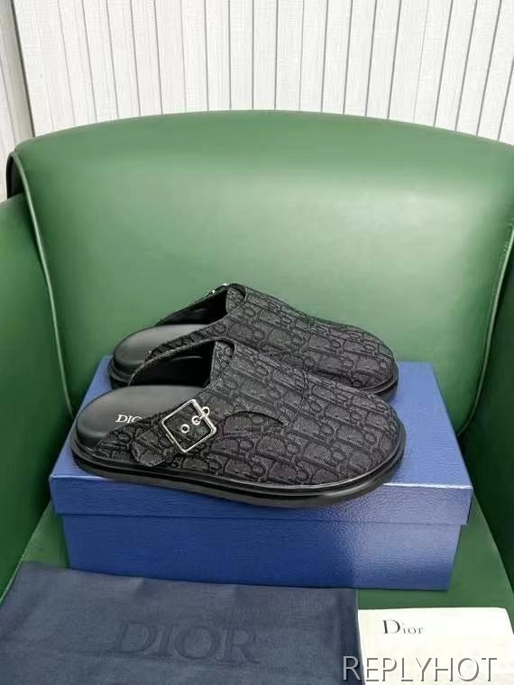 디올 2025 아쿠아 커버 슬리퍼 뮬 샌들 신발