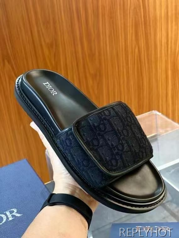 디올 2025 아쿠아 샌들 뮬 슬라이드 슬리퍼