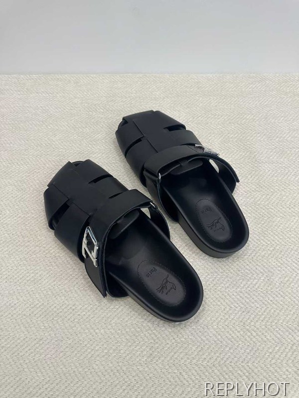 루부탱 2025 ABUBIZZ 로고 레더 피셔맨 1097024 샌들 슬리퍼 신발