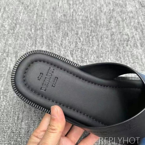 벨루티 2025 시프노스 스크리토 가죽 샌들 슬리퍼 신발