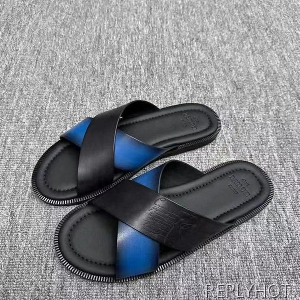 벨루티 2025 시프노스 스크리토 가죽 샌들 슬리퍼 신발