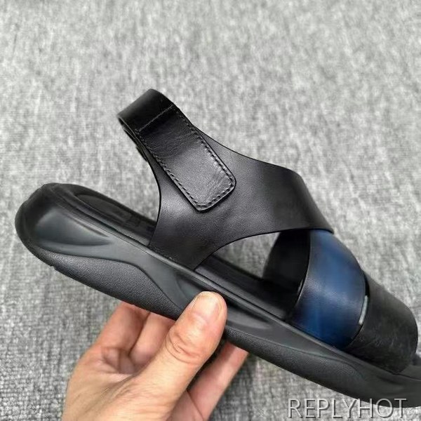 벨루티 2025  쉐도우 레더 샌들  신발