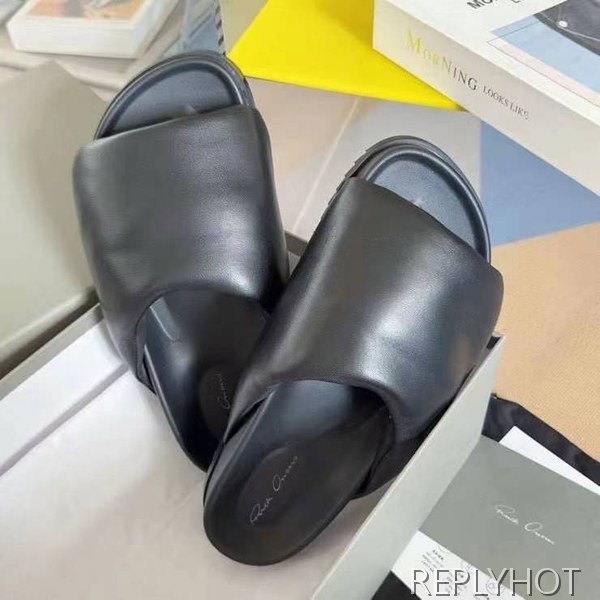 릭오웬스 2024 그래놀라스 패딩 슬리퍼 샌들 뮬 슬라이드 신발