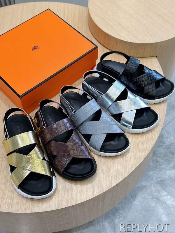 에르메스 2024 일렉트릭 샌들 슬리퍼 슈즈 신발