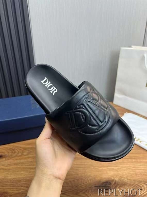 디올 2024 라운드로고 샌들 슬리퍼 신발