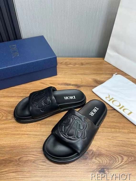 디올 2024 라운드로고 샌들 슬리퍼 신발