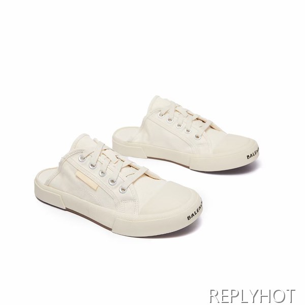 발렌시아가 2022 파리스 뮬 샌들 아이보리 화이트컬러