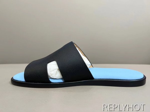 에르메스 2022 투톤 블루&블랙 이즈미르 샌들