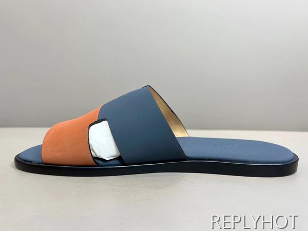 에르메스 2022 투톤 파스텔 블루&오렌지 이즈미르 샌들