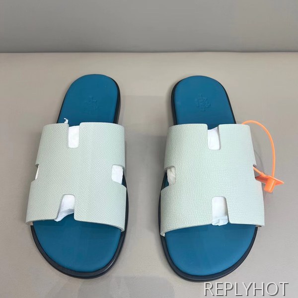 에르메스 2022 투톤 블루 이즈미르 샌들