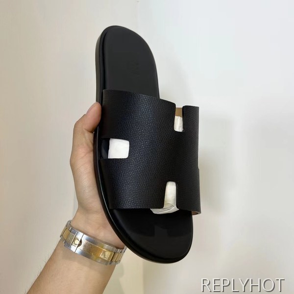 에르메스 2022 토고 블랙 이즈미르 샌들